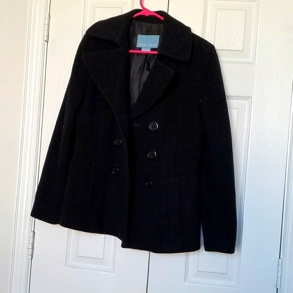 9 West Black Peacoat size 10